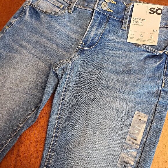 2 Pair of Girls Jeans ~ SO ~ Sz 10 ~ NWT - Picture 5 of 15